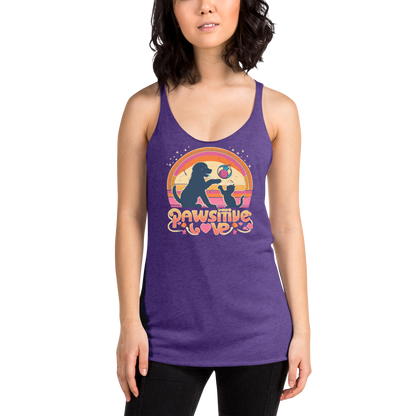 Rainbow Rendezvous - Pawsitive Love - Women Racerback Tank