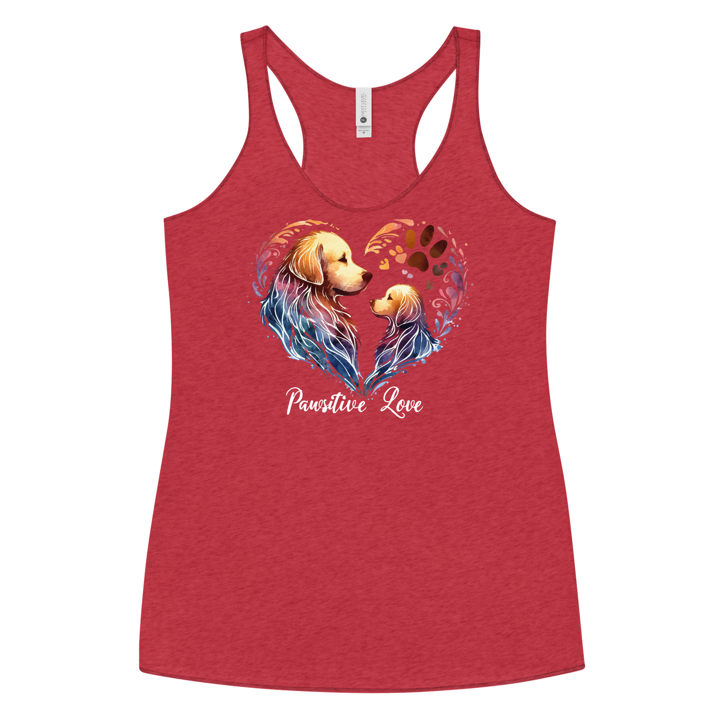 Golden Bond - Pawsitive Love - Women Racerback Tank