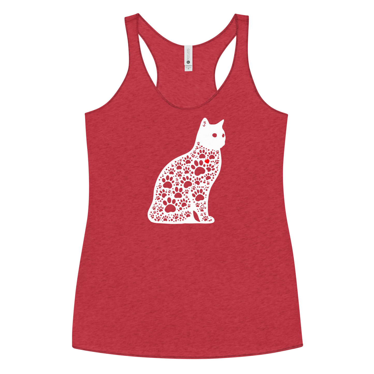 Paws in Harmony - Cat - Women Racerback Tank