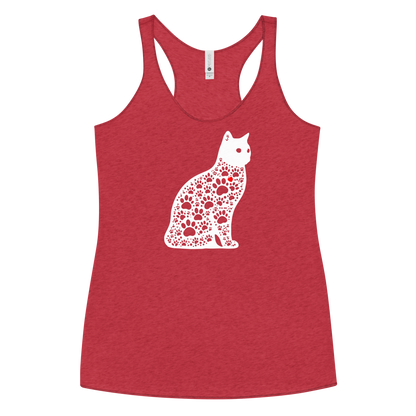 Paws in Harmony - Cat - Women Racerback Tank