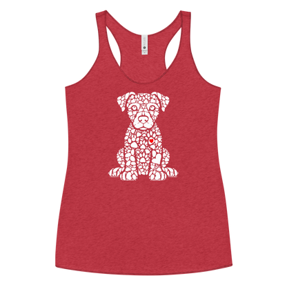 Paws of Longing - Puppy - Women Racerback Tank