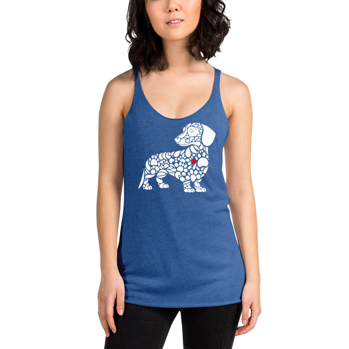 Paws of Devotion - Dachshund - Women Racerback Tank