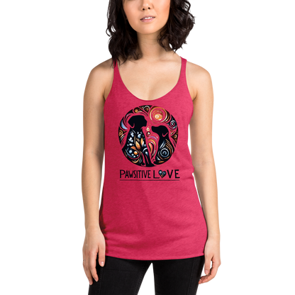 Canine Whirlpool -Pawsitive Love - Women Racerback Tank