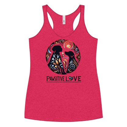 Canine Whirlpool -Pawsitive Love - Women Racerback Tank