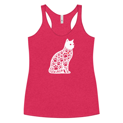 Paws in Harmony - Cat - Women Racerback Tank