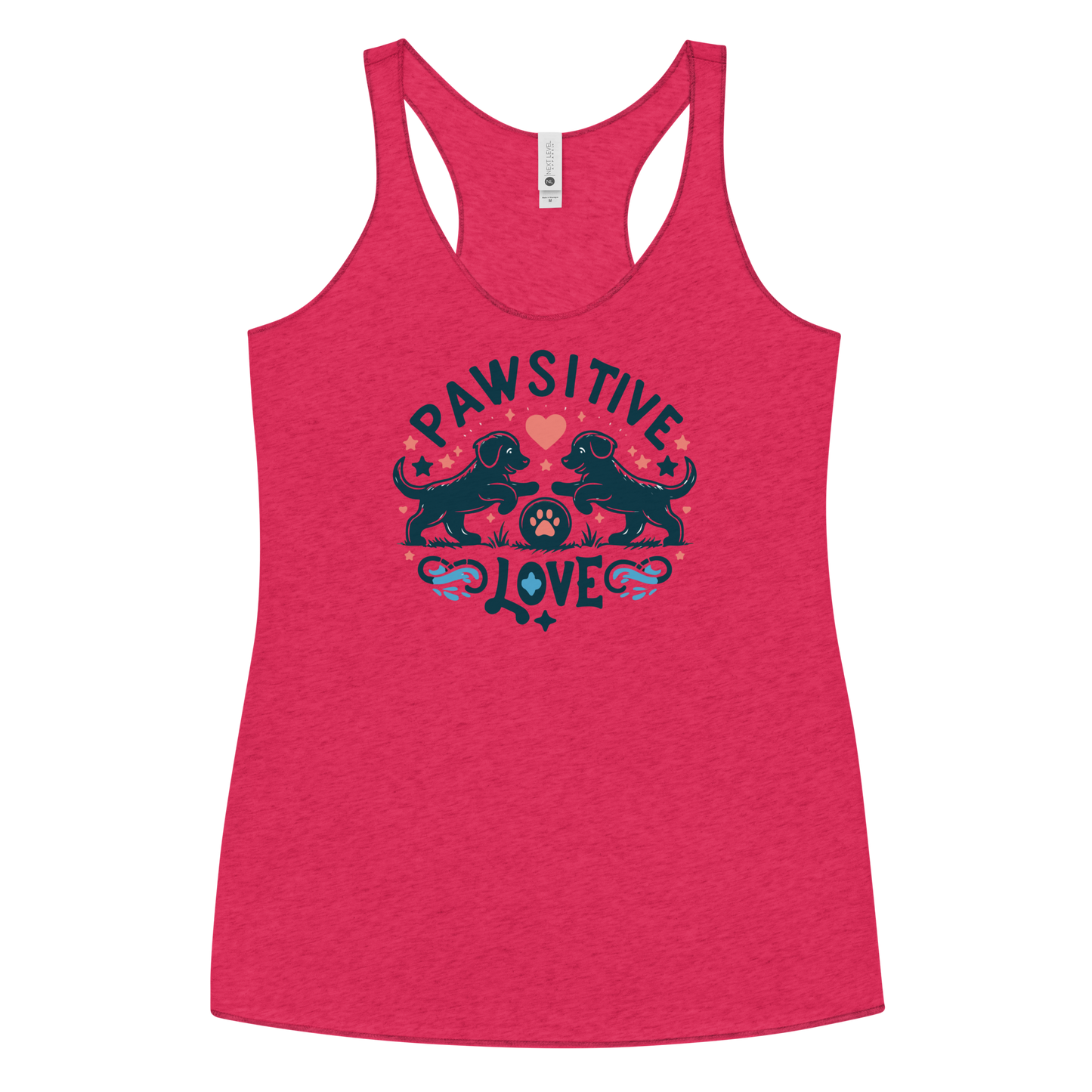 Sketchy Tails - Pawsitive Love - Women Racerback Tank