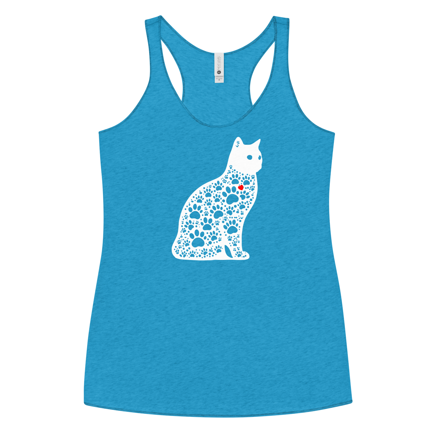 Paws in Harmony - Cat - Women Racerback Tank