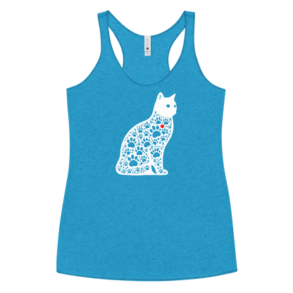 Paws in Harmony - Cat - Women Racerback Tank