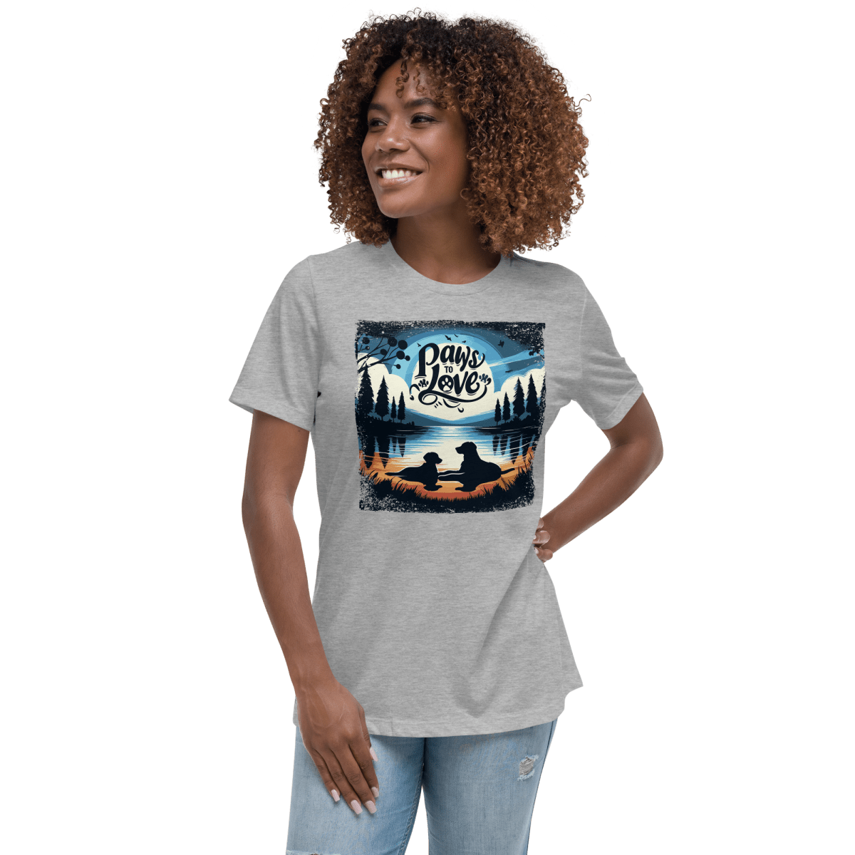 Forest Reflections - Women's Relaxed Tee - Womens Relaxed Tee - Speak Up 4 Paws
