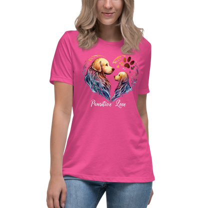 Golden Bond - Pawsitive Love - Womens Relaxed Tee