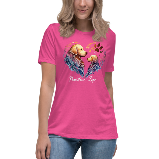 Golden Bond - Pawsitive Love - Womens Relaxed Tee