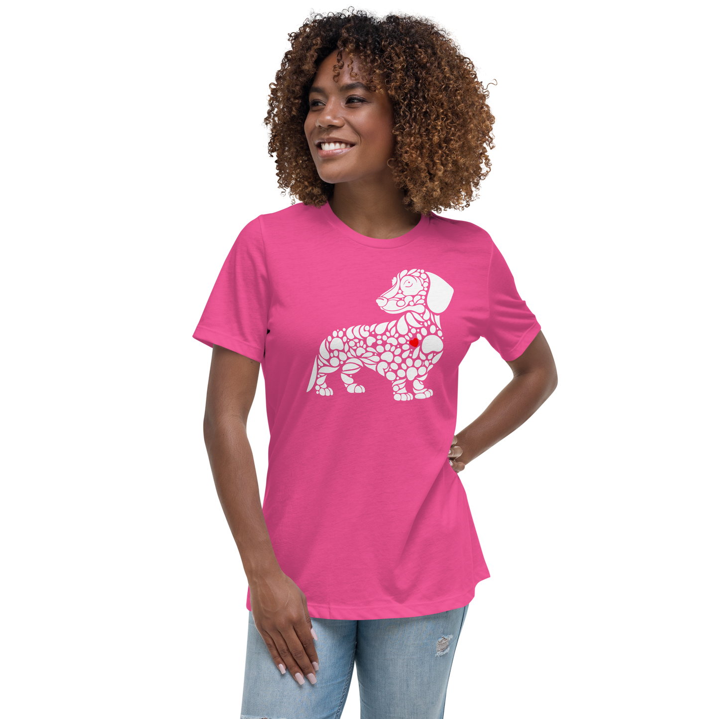 Paws of Devotion - Dachshund - Womens Relaxed Tee