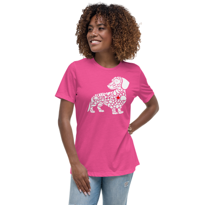 Paws of Devotion - Dachshund - Womens Relaxed Tee