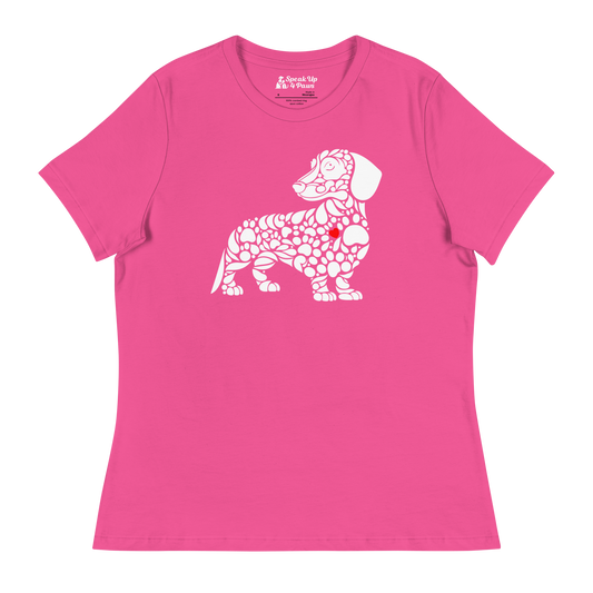 Paws of Devotion - Dachshund - Womens Relaxed Tee