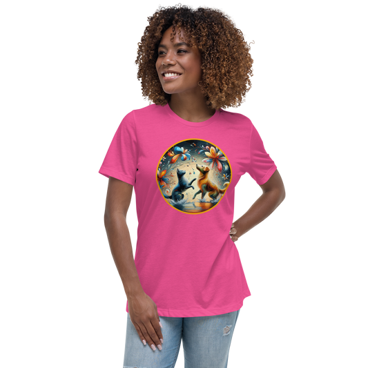 Chromatic Raindance - Petal Paws - Womens Relaxed Tee