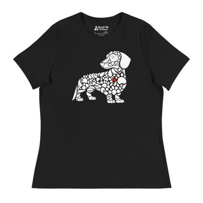 Paws of Devotion - Dachshund - Womens Relaxed Tee