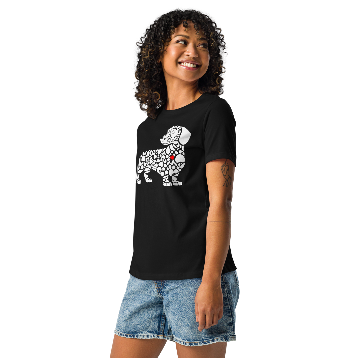 Paws of Devotion - Dachshund - Womens Relaxed Tee