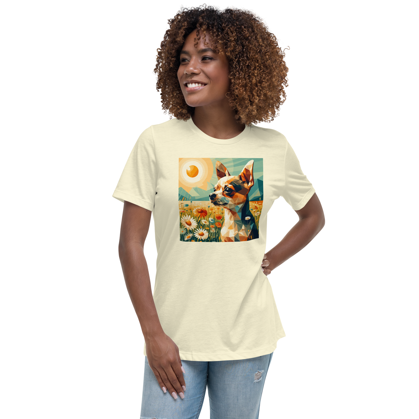 Daisy Dreamscape - Womens Relaxed Tee