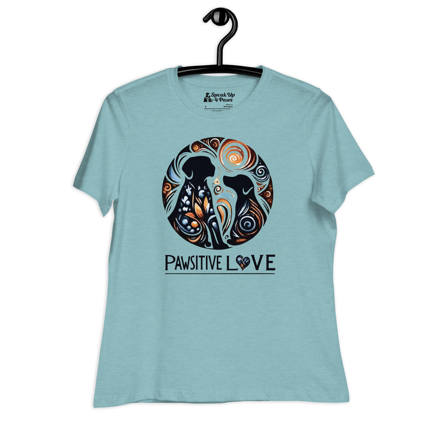 Canine Whirlpool -Pawsitive Love - Womens Relaxed Tee