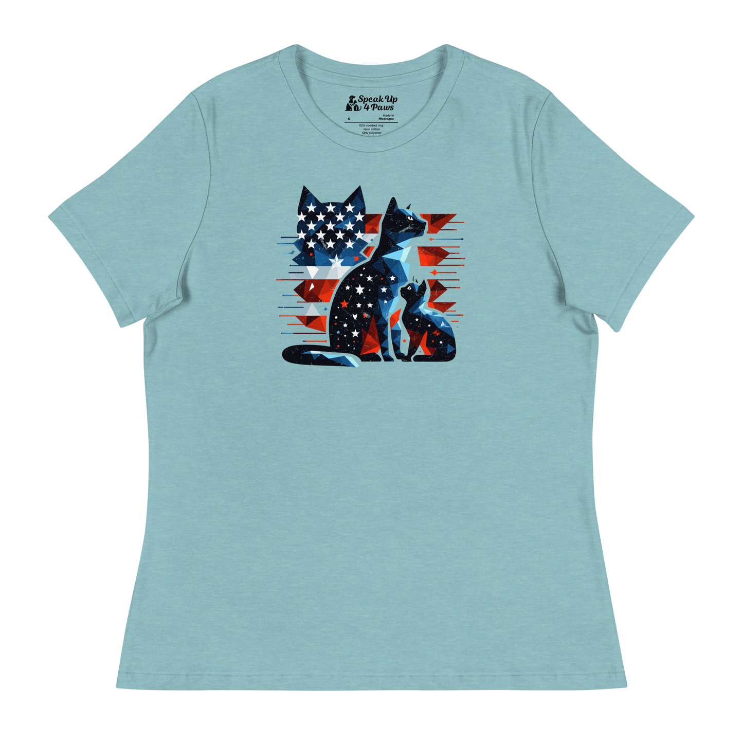 Stars and Stripes Companions - Womens Relaxed Tee