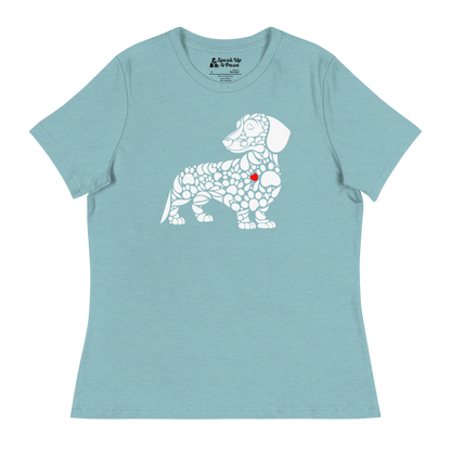 Paws of Devotion - Dachshund - Womens Relaxed Tee