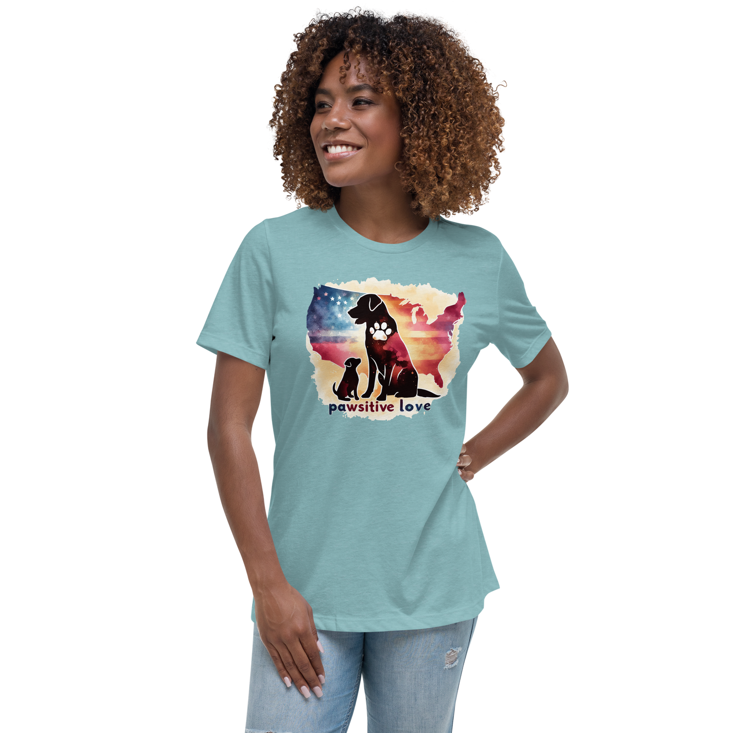 Paws Across the Nation - Womens Relaxed Tee