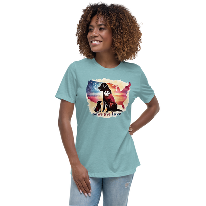 Paws Across the Nation - Womens Relaxed Tee