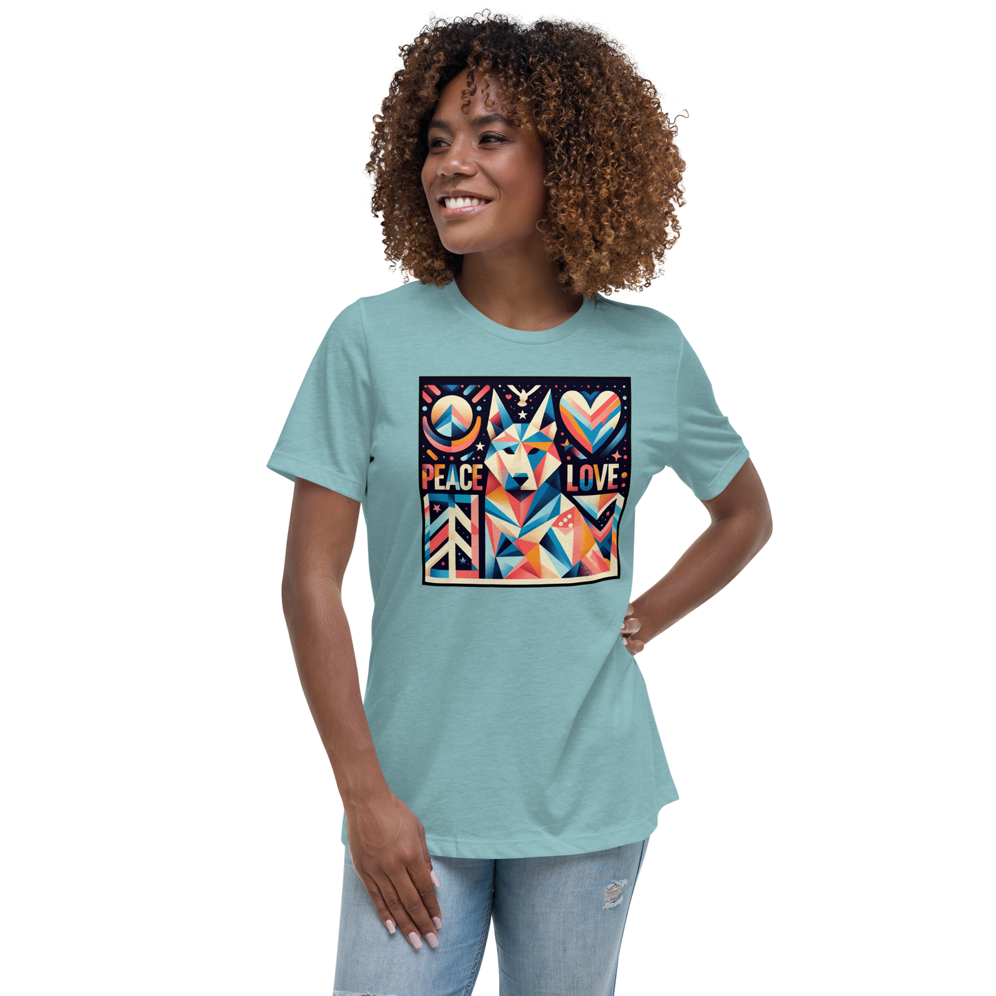 Harmony Hound - Huskey - Womens Relaxed Tee