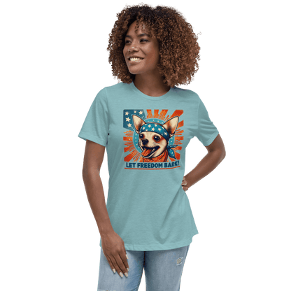 Bark of Freedom Trio - Chihuahua - Women's Relaxed Tee - Womens Relaxed Tee - Speak Up 4 Paws