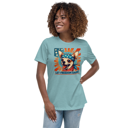 Freedom Chihuahua - Womens Relaxed Tee