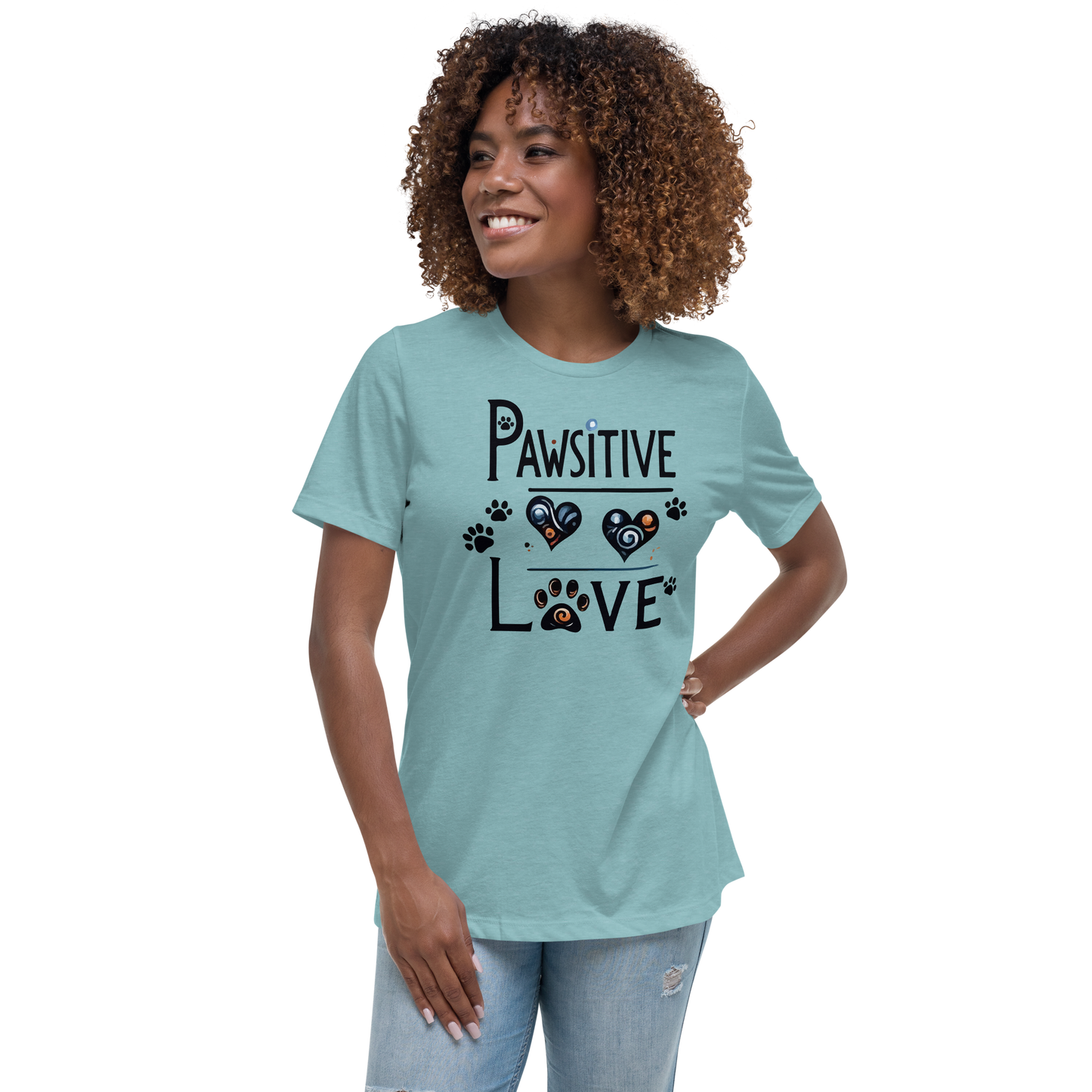 Pawsitive Love - Womens Relaxed Tee