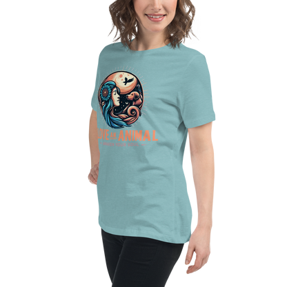 Lunar Serenade - Soul Bond - Womens Relaxed Tee