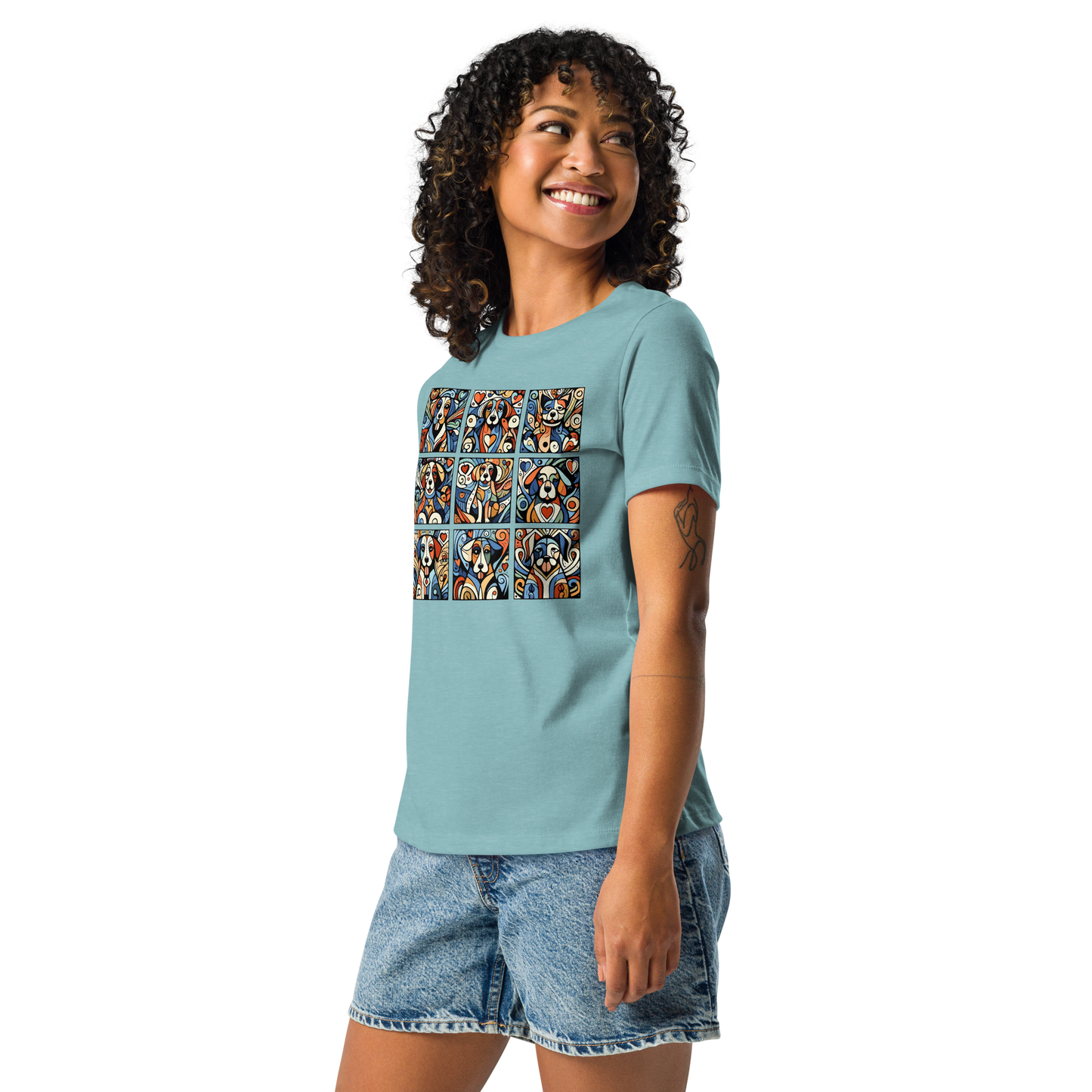 Paws in Harmony - Matisse - Womens Relaxed Tee