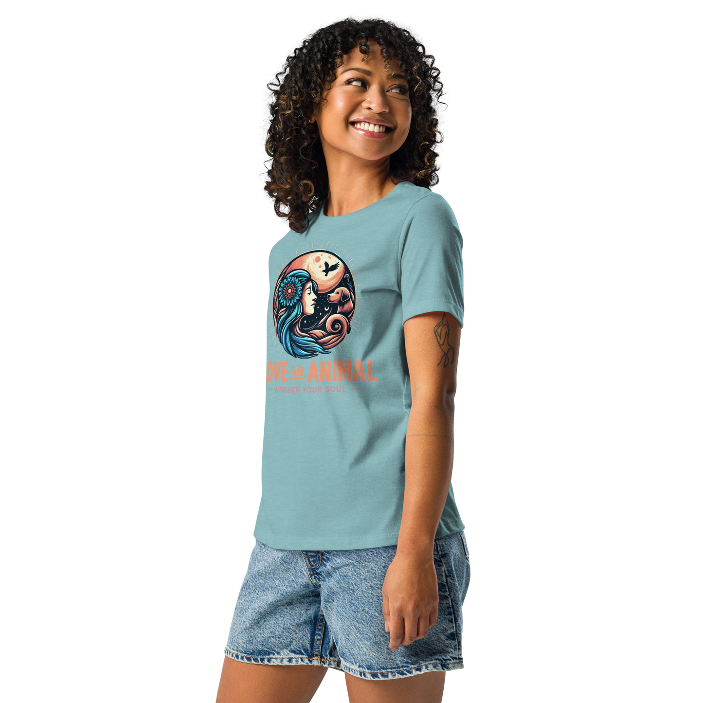 Lunar Serenade - Soul Bond - Womens Relaxed Tee