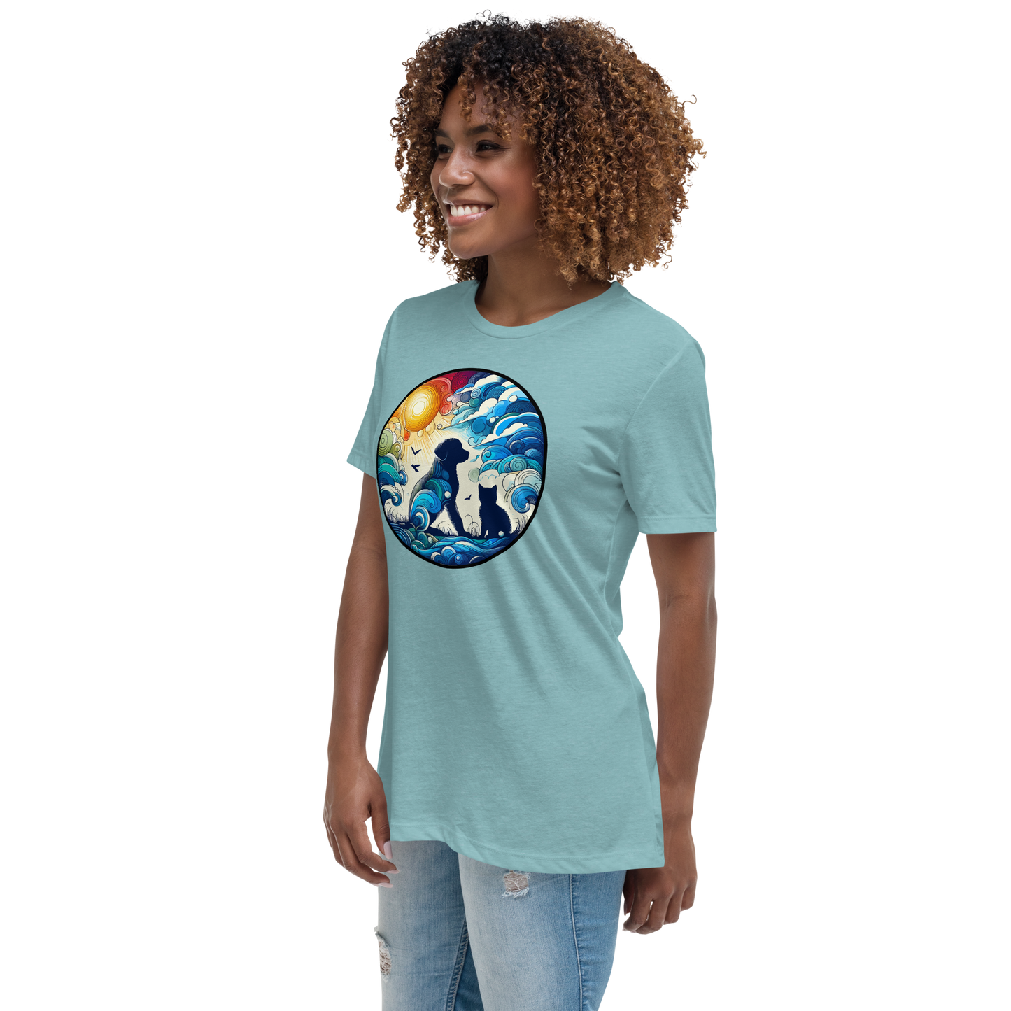 Sun-Kissed Bond - Womens Relaxed Tee