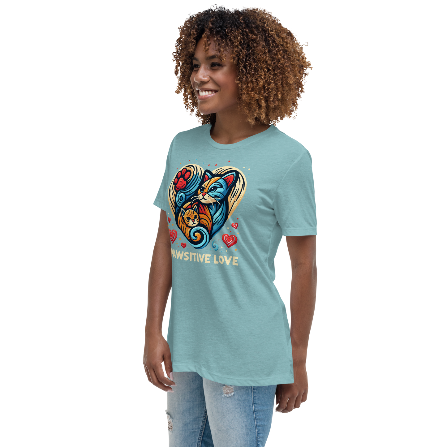 Feline Harmony - Womens Relaxed Tee