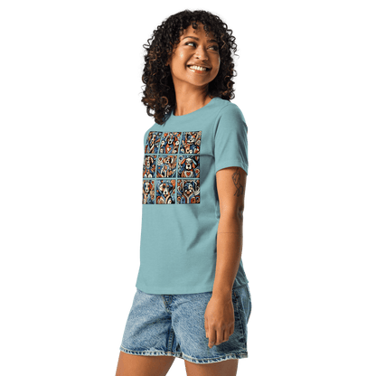 Artful Canines - Women’s Relaxed Tee - Womens Relaxed Tee - Speak Up 4 Paws