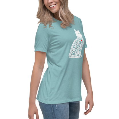 Paws in Harmony - Cat - Womens Relaxed Tee