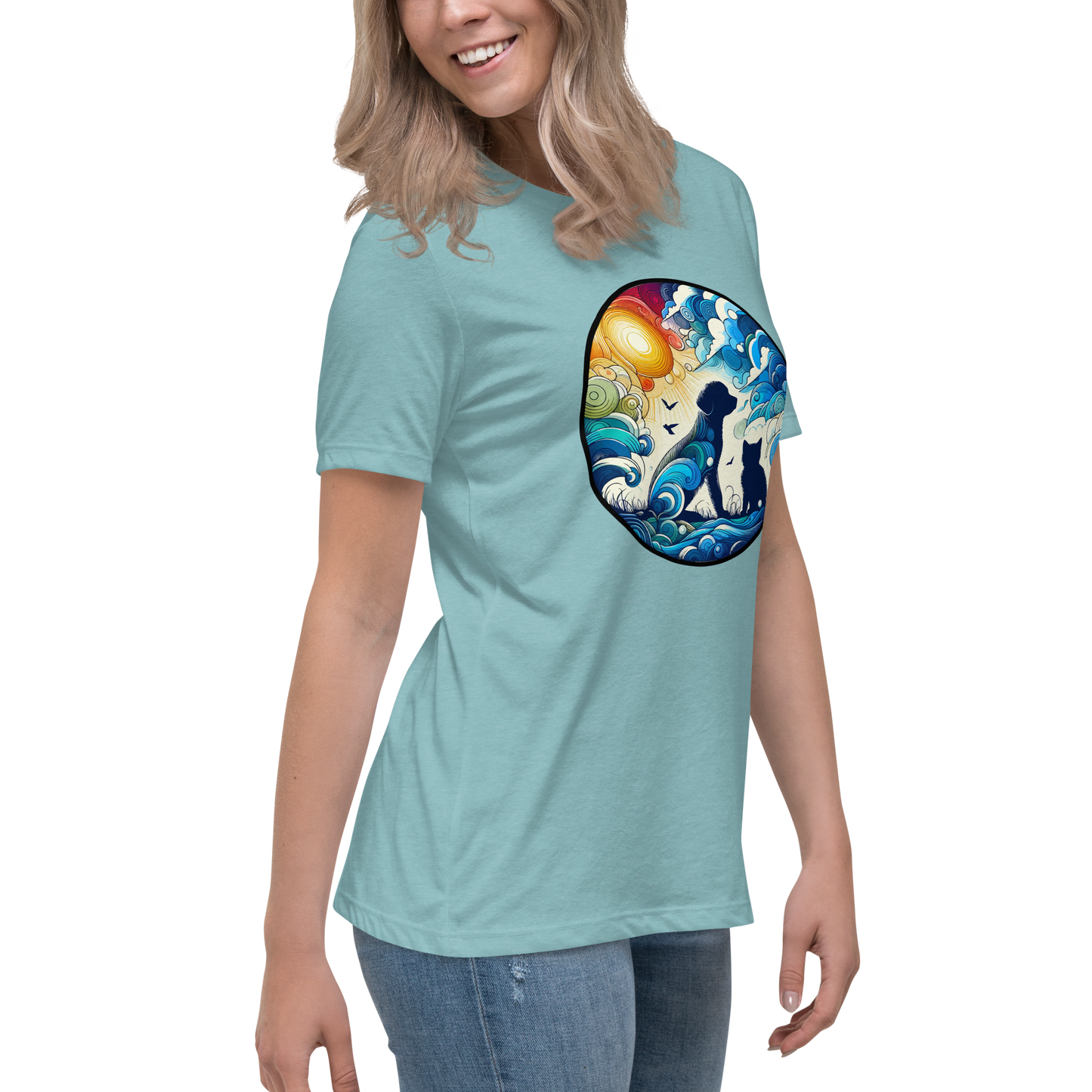 Sun-Kissed Bond - Womens Relaxed Tee