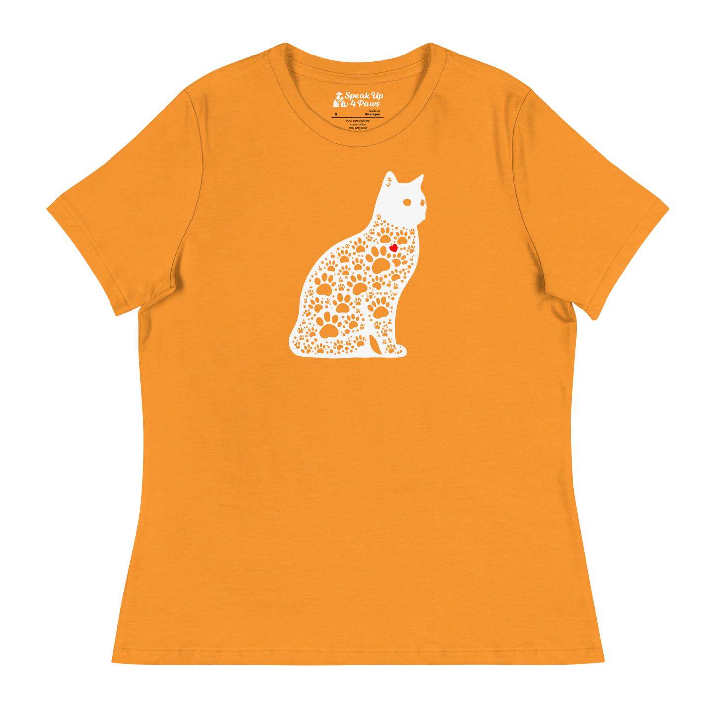 Paws in Harmony - Cat - Womens Relaxed Tee