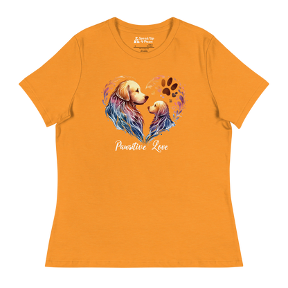 Golden Bond - Pawsitive Love - Womens Relaxed Tee