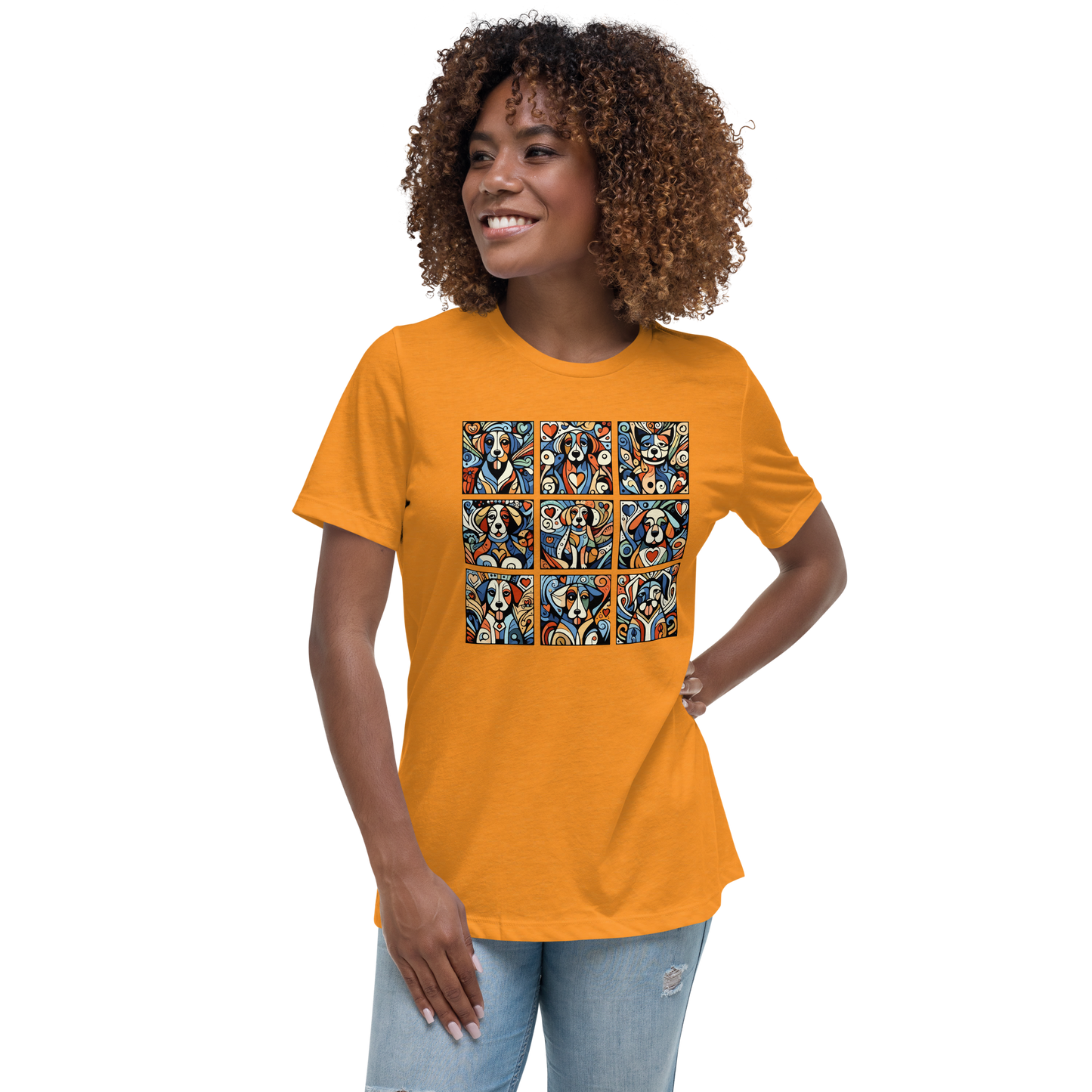 Paws in Harmony - Matisse - Womens Relaxed Tee