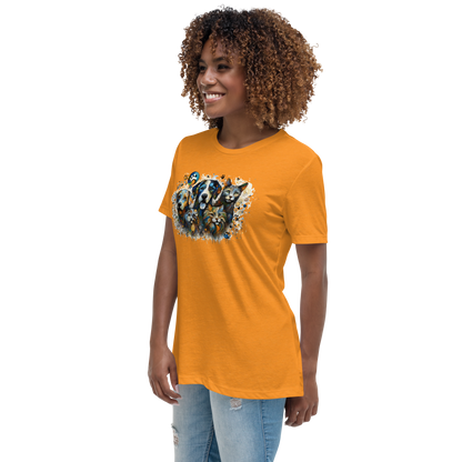 Paws in Colorful Conversation - Pollock - Womens Relaxed Tee