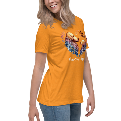 Golden Bond - Pawsitive Love - Womens Relaxed Tee