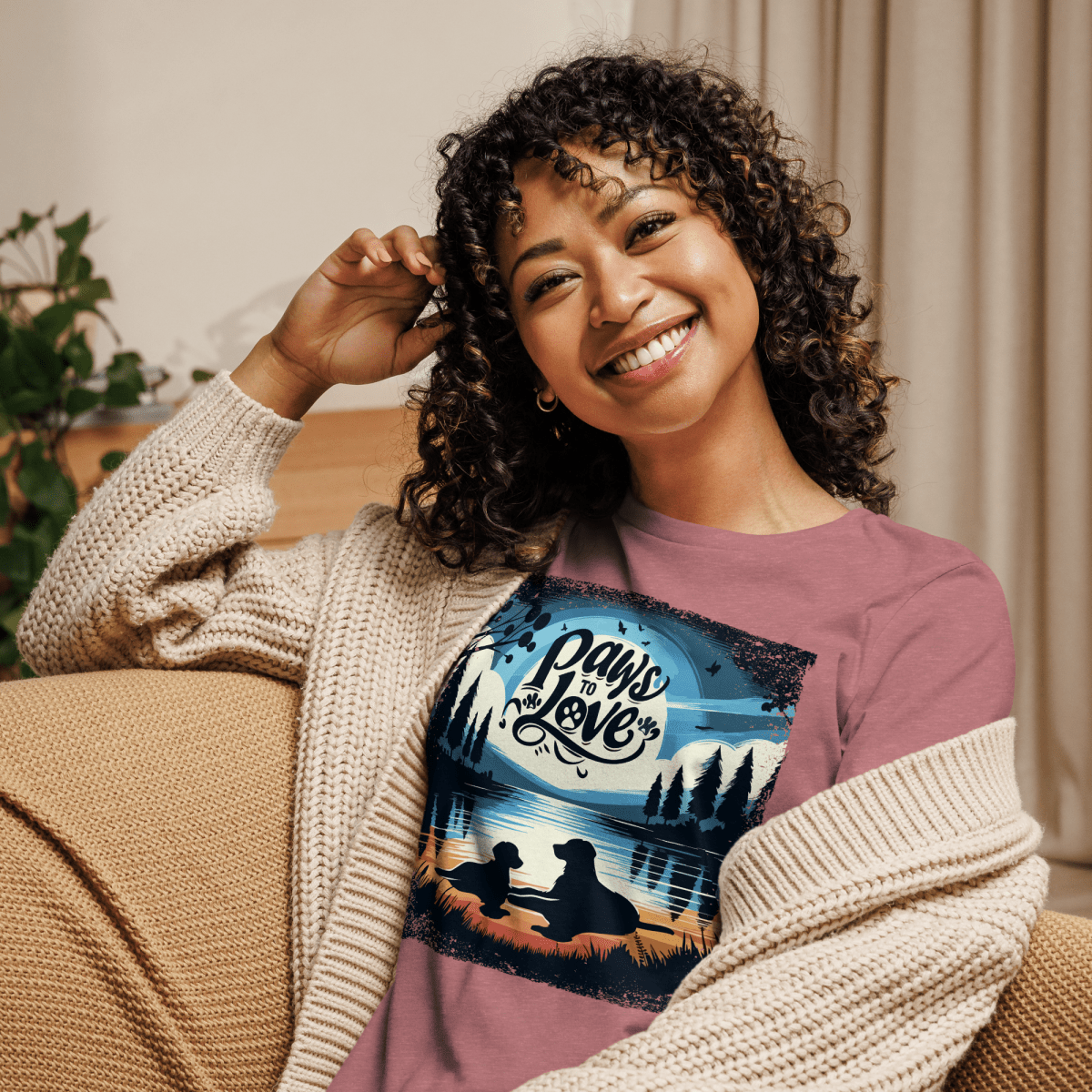 Forest Reflections - Women's Relaxed Tee - Womens Relaxed Tee - Speak Up 4 Paws