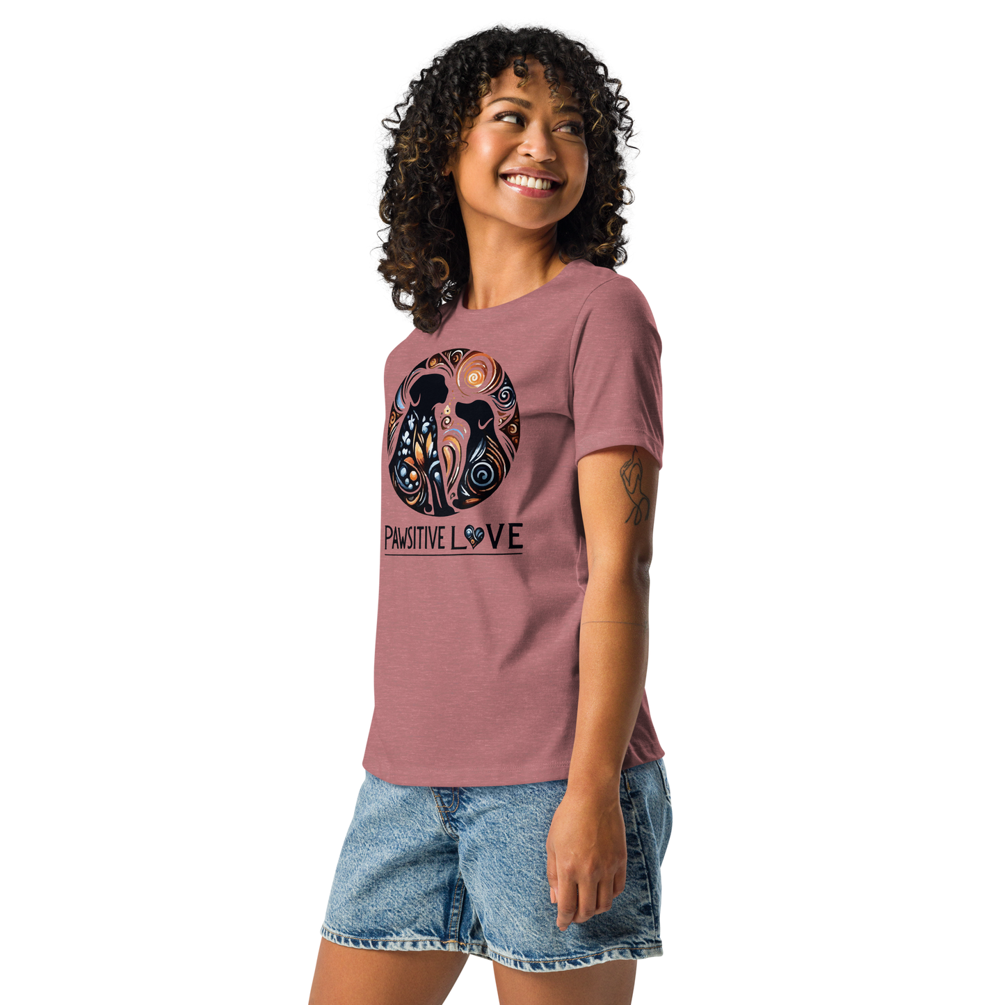 Canine Whirlpool -Pawsitive Love - Womens Relaxed Tee