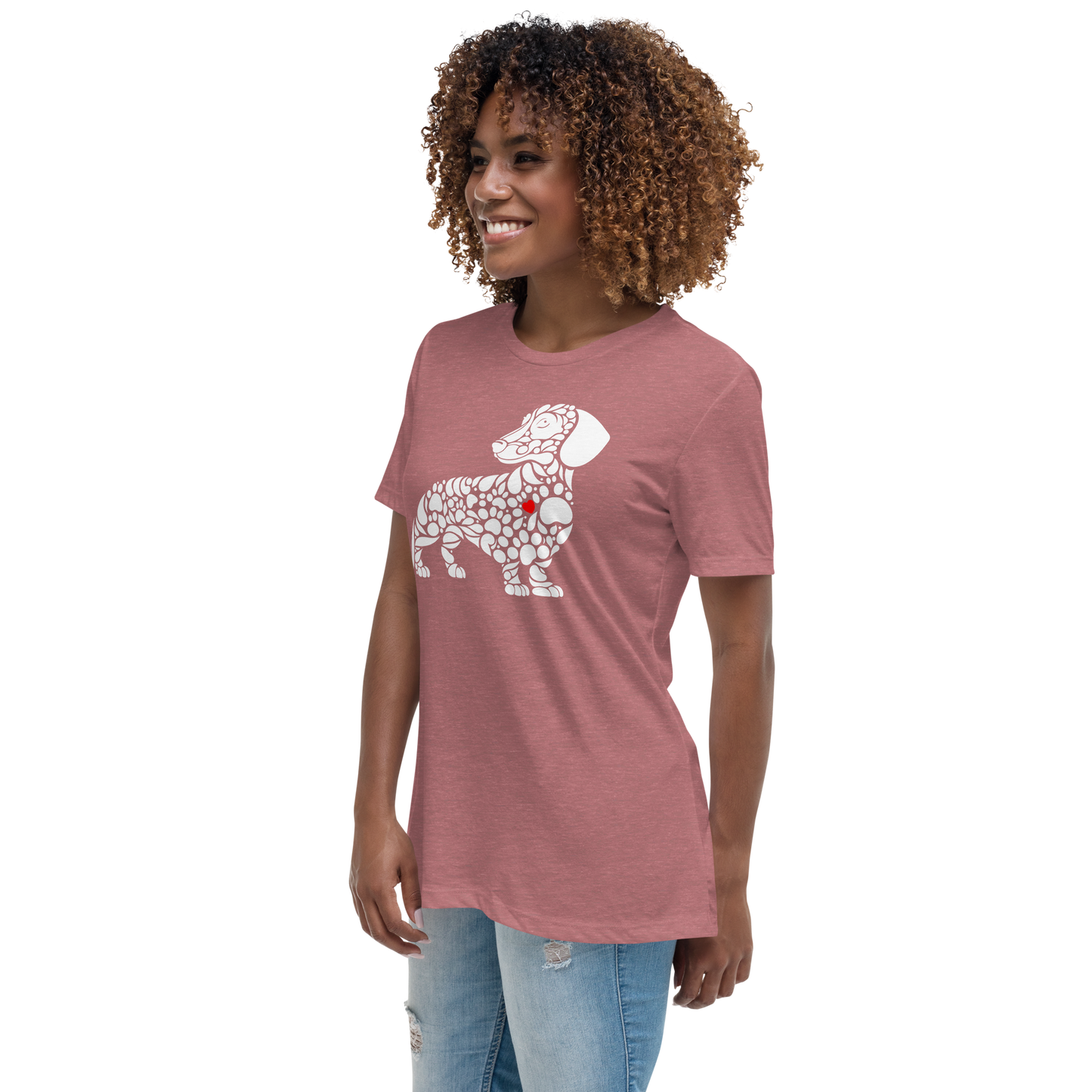 Paws of Devotion - Dachshund - Womens Relaxed Tee