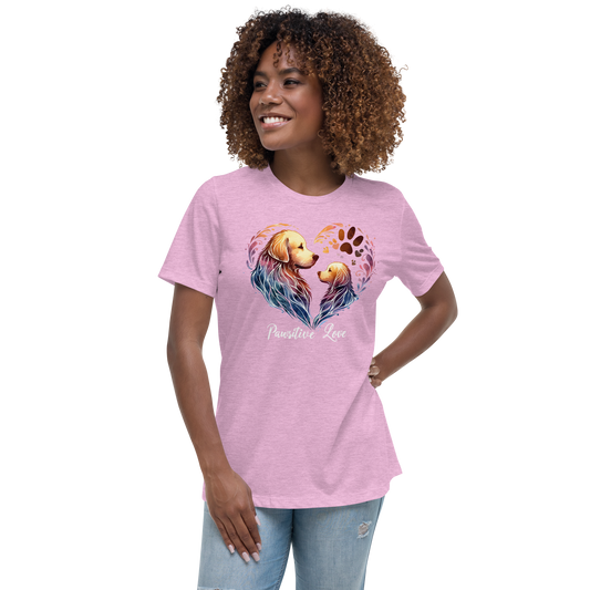 Golden Bond - Pawsitive Love - Womens Relaxed Tee