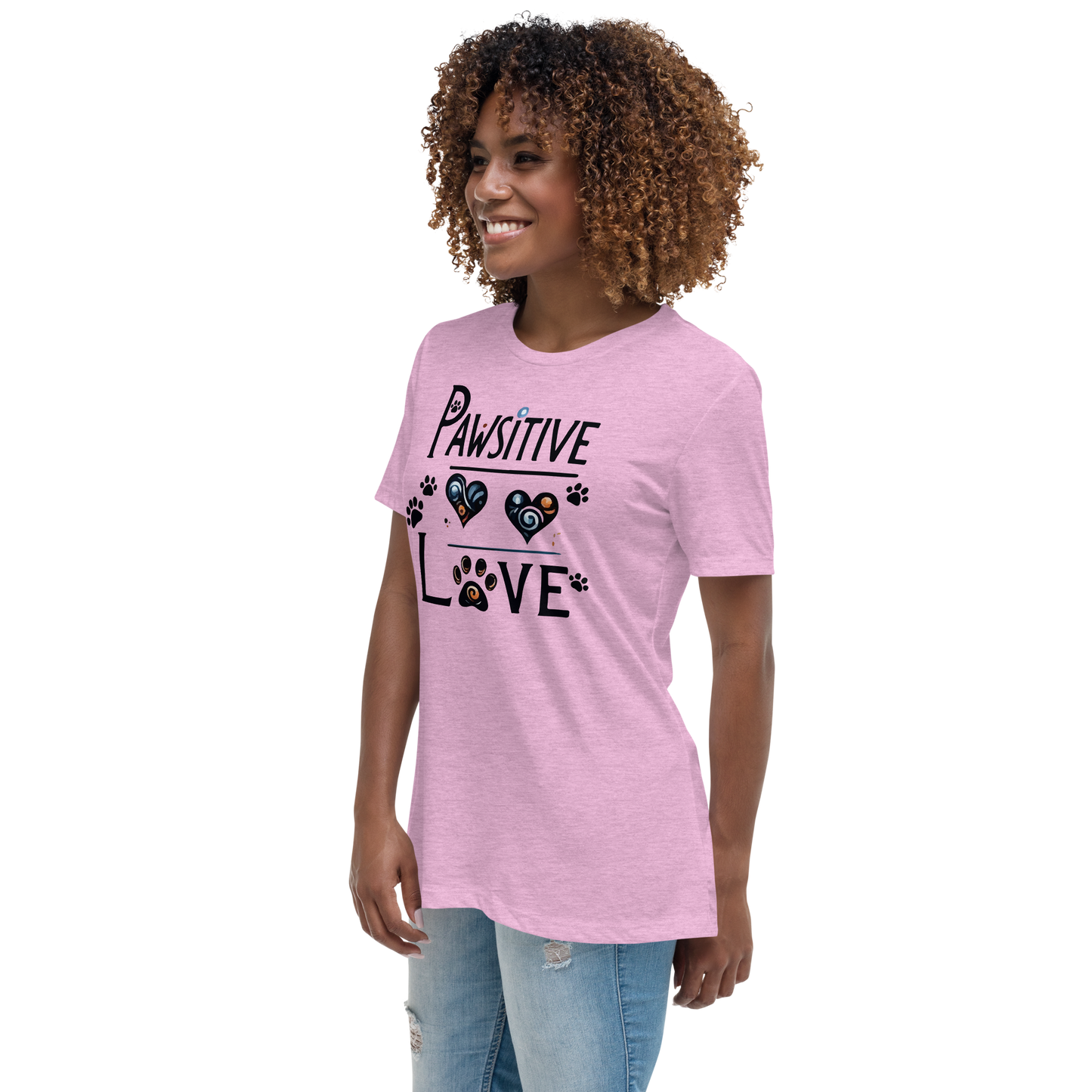 Pawsitive Love - Womens Relaxed Tee