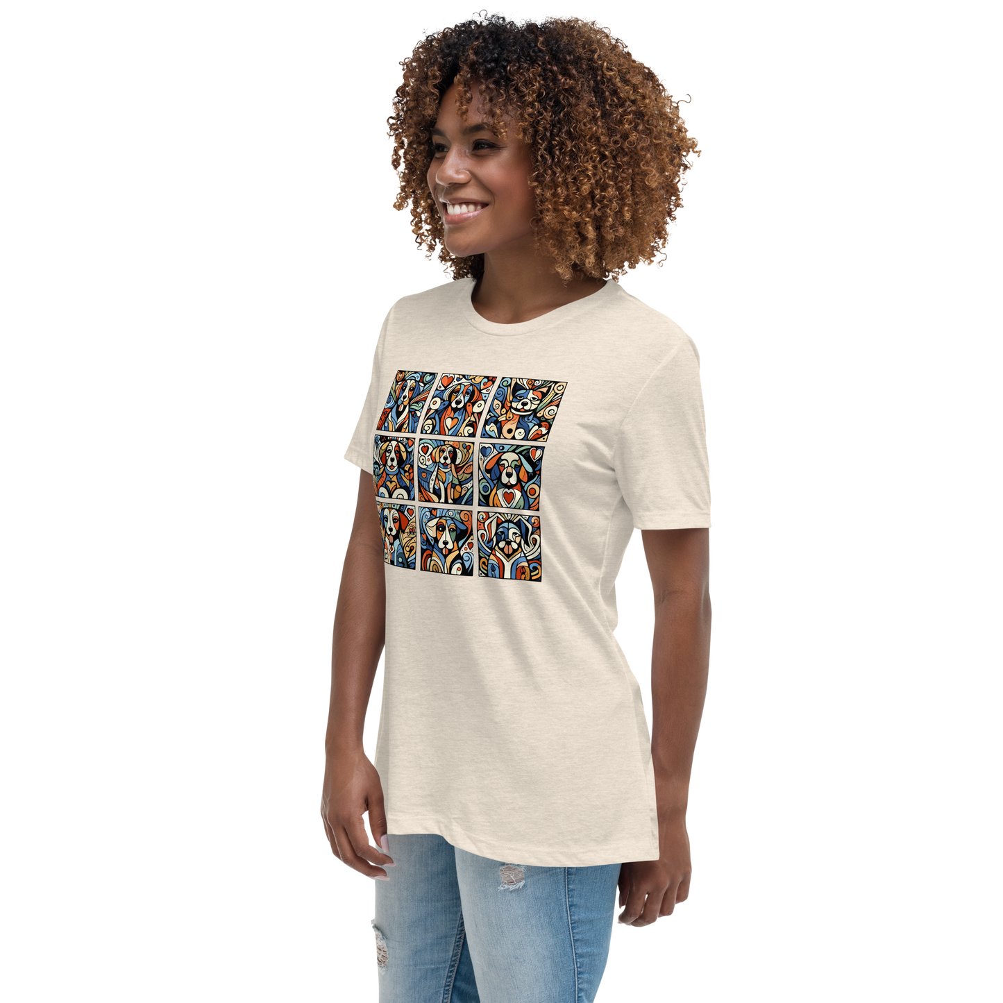 Paws in Harmony - Matisse - Womens Relaxed Tee